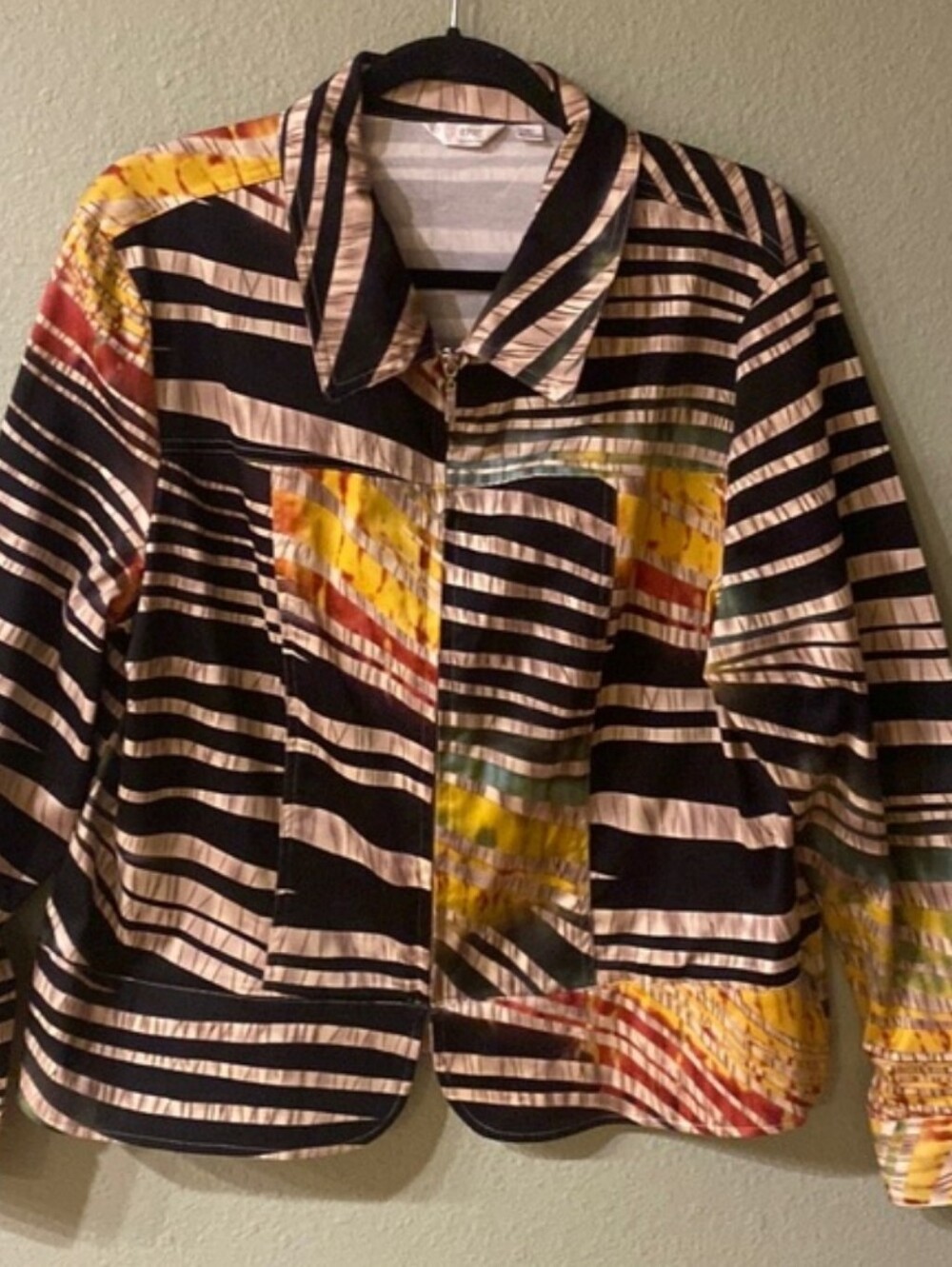 Striped Multicolor Women's Jacket - Picture 14 of 15